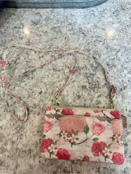 Handbags - Floral Pink convertible 4 way Crossbody Bag